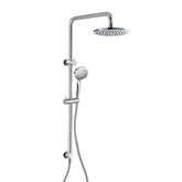 Axus Streamline Shower Column with Hand Shower Top Diverter Brushed Gunmetal